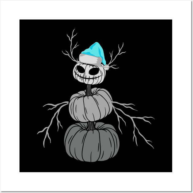 All Hallows Eve Haunted Snowman Wall Art by MGRCLimon